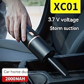 お買い得  掃除機-ハンドヘルド真空ミニポータブル充電式車用掃除機コードレス、29800pa強力な吸引力で車の家庭やオフィスに最適