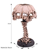 levne Osvětlení rekvizit na Halloween-lebka stolní lampa svítící lebka noční světlo kreativní pryskyřice home office desktop ornament halloween decoration
