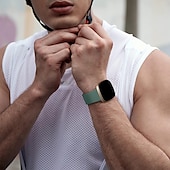 economico Cinturini per orologi Fitbit-4 pezzi Cinturino intelligente Compatibile con Fitbit Versa 4 Sense 2 Versa 3 Sense Silicone Orologio intelligente Cinghia Regolabili Donne Uomini Cinturino sportivo Sostituzione Polsino