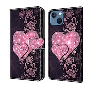 お買い得  iPhone用ケース-電話 ケース 用途 iPhone 16 iPhone15 iPhone 14 13 12 11 Pro Max Plus Mini ウォレットカードケース フリップカバー スタンド付き 磁石バックル カード挿入口 バタフライ フラワー 花 TPU PUレザー