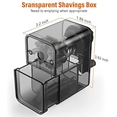 cheap Stationery-Manual Pencil Sharpener - Stronger Helical Blade for Fast Sharpening of Colored/Art Pencils - Perfect for Kids School Classroom Home &amp; Artists