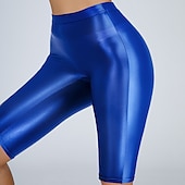billiga poledancekläder-activewear poledance shorts ren färg splitsning kvinnors träning dagligen bär hög polyester