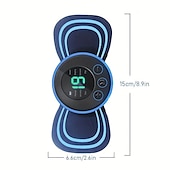 economico Massaggiatori per corpo-1pc mini patch per massaggiatore elettrico portatile per il collo allevia la schiena &amp; dolore all&#039;anca della spalla istantaneamente con il cuscinetto per massaggio cervicale