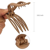 preiswerte Haarstyling-Zubehör-1 Stück Alligator-Haarspangen für Frauen, matte, flache Krallenklammern für dickes Haar, flache Haarspangen, französische Haarspangen-Kieferklammern, 4,52 Zoll Krokodilklemmen für Haare,