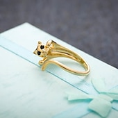 preiswerte Ringe-1 Stück Einstellbarer Ring For Damen Geschenk Täglich Verabredung Aleación Retro Tier