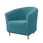 cheap Armchair Cover &amp; Armless Chair Cover-Club Chair Cover Barrel Chair Slipcover Burgundy Stretch Tub Chair Slipcover, Arm Chair Sofa Cover For Dogs Pet, Washable Couch Furniture Protector Soft Durable