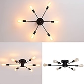 economico Design Sputnik-plafoniera da incasso semi-incasso, 6 luci lampadario moderno sputnik illuminazione a sospensione per soggiorno cucina sala da pranzo camera da letto casa colonica plafoniere da incasso 110-240v