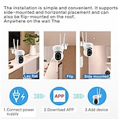 cheap Outdoor IP Network Cameras-HD 1080P 5G WiFi IP Camera Wireless Speed Dome PTZ CCTV IR Outdoor NetCam Monitoring Auto Tracking Full Color Night Vision Security Camera NetCam