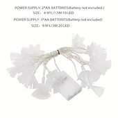 Недорогие Питание от батареек-Элегантные свадебные приемы искусственные цветы декоративные светодиоды украшение DIY волшебный венок из листьев для домашней вечеринки свадебной комнаты внутреннего и внешнего декора