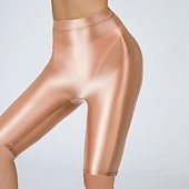 billiga poledancekläder-activewear poledance shorts ren färg splitsning kvinnors träning dagligen bär hög polyester