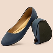 cheap Women&#039;s Flats-Women&#039;s Foldable Black Ballet Flats – Lightweight Comfortable Travel Shoes with Flexible Sole