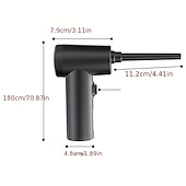 cheap Vacuum Cleaners-Compressed Air Duster 50000 RPM Keyboard Cleaner For Office 2 Adjustable Speed Electric Air Dusters Good Replacement For Compressed Air Can 6000 MAh Rechargeable Electric Duster For Deep Cleaning