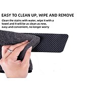 cheap Car Body Decoration &amp; Protection-4PCs Car Door Stickers Universal Sill Scuff Anti Scratch Carbon Fiber Auto Door Sticker Car Accessories Styling