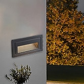 economico applique da esterno-luci per gradini luci per scale a led per interni bianco caldo/bianco 3000k/6000k luci impermeabili ip65 per gradini, nero 110-240 v