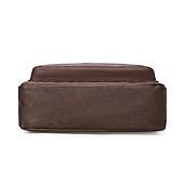 economico Borselli da uomo-borsa a tracolla in similpelle marrone da uomo - borsa a tracolla con tasche multi-cerniera per l&#039;uso quotidiano e i viaggi