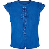 abordables Médiéval-Epoque Médiévale Renaissance Costume de Cosplay Gilet en daim Pirate Chevalier Viking Valhalla Homme Couleur unie Halloween Carnaval Mascarade Carnaval Mascarade Foire de la Renaissance Adulte Gilet