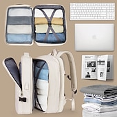 abordables Sacs à Dos de Plein Air-Sac à dos de voyage extensible avec port de chargement USB – sac à main de grande capacité pour hommes et femmes, voyages d&#039;affaires, d&#039;université ou de week-end