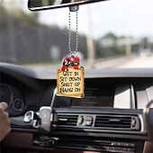 economico Ornamenti e pendenti per auto-1pc auto acrilico marrone aquila volante decorazione appesa per accessori per specchietti retrovisori ciondolo interno