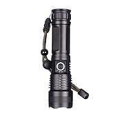 cheap Flashlights-Rechargeable Flash Light Flashlights High Lumens, 200000 Lumens Super Bright LED Tactical Flashlight, 5 Modes IPX6 Waterproof, Powerful Handheld Flashlights for Camping Emergency Outdoor