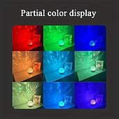 cheap Projector Lights-Water Ripple Projector Night Light Crystal Lamp Decoration Home Houses Bedroom Aesthetic Atmosphere Holiday Gift Sunset Lights