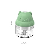 Χαμηλού Κόστους Συσκευές Κουζίνας-100/250ml μίνι ηλεκτρικός πολτοποιητής σκόρδου, φορητός ασύρματος μύλος μηχανή κοπής φαγητού εργαλεία κουζίνας