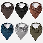 voordelige Accessoires voor haarstyling-1pc sjaal hoofdband voor vrouwen - elastische grote boho driehoek bandana hoofddoeken met clips antislip effen kleur haar hoofddoek voor tienermeisjes