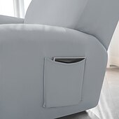 abordables Silla reclinable y con alas-Funda reclinable para sillón reclinable color burdeos, funda elástica para sofá, funda lavable para silla, protector para perros y mascotas (1 funda para respaldo, 1 funda para asiento, 2 fundas para