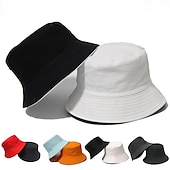 tanie Czapki męskie-Męskie Kapelusz bucket Kapelusz Kapelusz Wędkarski Kapelusz Booniego Čepice na turistiku Pomarańczowy / Niebieski Żółty / Niebieski Bawełna Moda miejska Elegancki Codzienny Na zewnątrz Codzienny