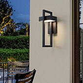 baratos luzes de parede ao ar livre-Luminárias de parede externas à prova d'água arandelas de varanda montadas na parede iluminação moderna lâmpadas de parede para pátio porta da frente entrada branco quente 110-240 v