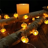 economico Halloween all&#039;Aperto-decorazioni di halloween luci 3d jack-o-lantern 2m 20led luci di zucca a batteria aa luci arancioni per festa di halloween al chiuso autunno all&#039;aperto raccolto decorazioni del ringraziamento