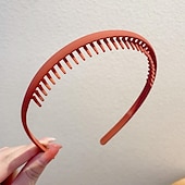 economico Accessori per acconciature-1pc moda antiscivolo fasce di plastica senza sforzo con denti pettine fasce per capelli magre per donne uomini ragazze adolescenti, denti lunghi morandi