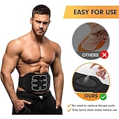 preiswerte Köpermassagegerät-ABS Stimulator Bauchstraffungsband Workout tragbarer Ab Stimulator Home Office Fitness Workout-Ausrüstung für den Bauch Valentinstagsgeschenk