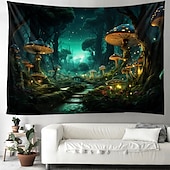 Χαμηλού Κόστους Trippy Tapestries-trippy μανιτάρι ψυχεδελική κρεμαστή ταπετσαρία τοίχου τέχνη μεγάλη ταπετσαρία τοιχογραφία διακόσμηση φωτογραφία σκηνικό κουβέρτα κουρτίνα σπίτι υπνοδωμάτιο διακόσμηση σαλονιού