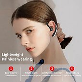 levne TWS Pravá bezdrátová sluchátka-bezdrátová náhlavní souprava bluetooth 5.0 vodotěsná sportovní bluetooth sluchátko business háček na uši sluchátka pro řidiče trucker sluchátka do uší potlačení hluku s mikrofonem pro ios android