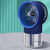 preiswerte Ventilator-Mini Schreibtisch Luftkühler Sprühlüfter – USB wiederaufladbarer Wassermist-Luftbefeuchter Klimaanlagenlüfter für Zuhause oder Büro