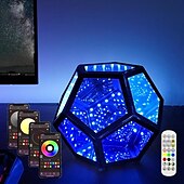 economico Luci intelligenti-LED Smart Light Infinty Dodecaedro Cool Lampada da Tavolo USB Luce Notturna Ambient Mood Changing