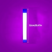 economico Luci decorative-32/52 cm striscia atmosfera luce usb ricaricabile led luce notturna decorazione camera da letto luce blu luce viola luce trasmissione in diretta atmosfera luce luce di sfondo