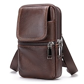billiga Herrväskor-crossbody axelväska för män för män - kompakt budväska med flera fack med justerbar rem för resor och vardagsbruk