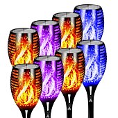 billige Halloween utendørs-solenergi utendørs flimrende flamme lys, halloween jul solar fakkel sti lys vanntett lampe landskap dekorasjon belysning dekorere for utendørs hage sti camping griller
