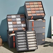 preiswerte Kleider-Schubladen-Organizer-Kleiderschrank-Kleider-Organizer, Unterwäsche-Socken-BH-Aufbewahrungsbox, faltbarer Schrank-Organizer aus Stoff, Schubladen-Organizer zur Aufbewahrung von Hosen, Socken, BHs, Unterwäsche, Krawatten