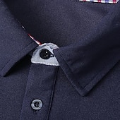 abordables Polo classique pour homme-Homme Polo Chemise de golf Occasionnel Fête Classique manche longue Mode Basique Uni Séchage Rapide Été Coupe régulière Grise Polo