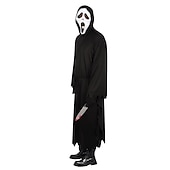 olcso Klasszikus horror-Sikoly Halál Szellem arc Szerepjáték Jelmezek Maszk Gyermek Felnőttek Férfi Női Fiú Borzalom Ijesztő jelmez Parti Színpad Mindszentek napja Farsang Mardi Gras Könnyű farsangi jelmez