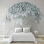 cheap Wallpaper-Cool Wallpapers Wall Mural Flower Wallpaper Wall Sticker Covering Print Adhesive Required Forest 3D Effect Floral Flower Canvas Home Décor