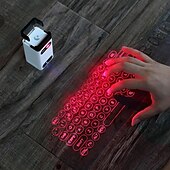 abordables Claviers-projection laser clavier laser virtuel téléphone portable bluetooth sans fil écran de projection tactile infrarouge bureau portable clavier