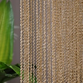 cheap Macrame &amp; String Curtains-Black Beaded Curtains String Curtain Doorway Curtain Tassels Beaded Curtain, Boho Macrame Sliding Door Curtain Wedding Tapestry Decoration, Room Divider for Pergola Outdoor Patio