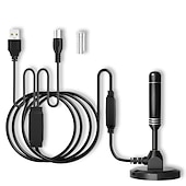 economico Box tv-antenna tv digitale hdtv amplificata portata 3600 miglia indoor outdoor w/base magnetica