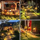 preiswerte Bodenlichter-Solar-Wegeleuchten, wasserdichte IP65-Solar-Gartenleuchten mit automatischem Ein- und Ausschalten für Gehwege, Höfe und Landschaftsdekoration