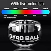 cheap Body Massager-LED Gyroscopic Powerball Autostart Range Gyro Power Self Start Wrist Ball Fitness Exercise Equipment Arm Hand Muscle Trainer