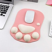 abordables Tapis de Souris-Tapis de souris 3d ergonomique avec repose-poignet patte de chat mignon repose-poignet en silicone doux et confortable tapis de souris tapis de poignet anti-dérapant pour ordinateur jeu d&#039;ordinateur