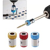 halpa Työkalut-magneettirengas ristikkäinen ristipää ruuvimeisselin kärjen pidike 6,35 mm 1/4 universaali metalliseos korroosionesto vahva magnetointi sähkökäyttöinen käsityökalu